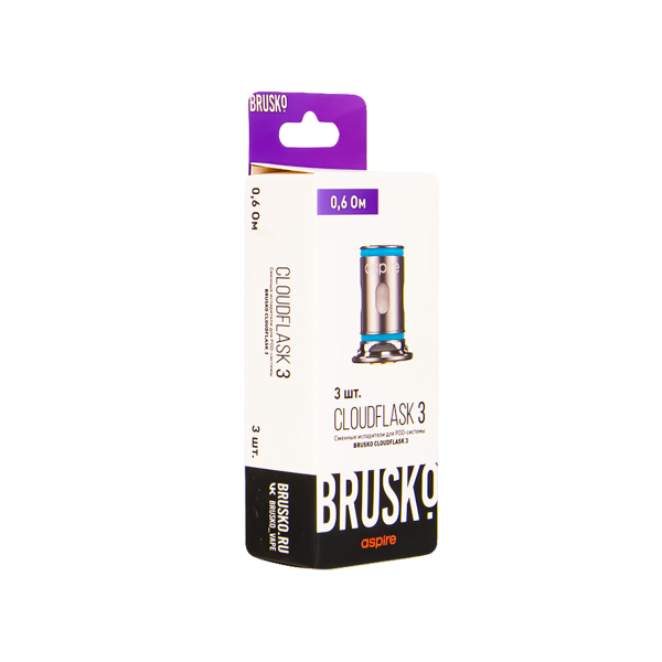 Испаритель Brusko Cloudflask 3 0.6 Ом 3 шт в Хабаровске