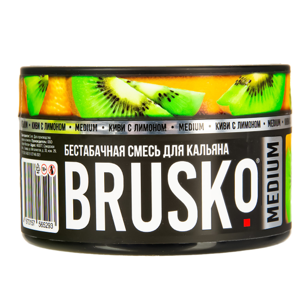 Бестабачная смесь Brusko Medium Киви С Лимоном 250 грамм в Хабаровске
