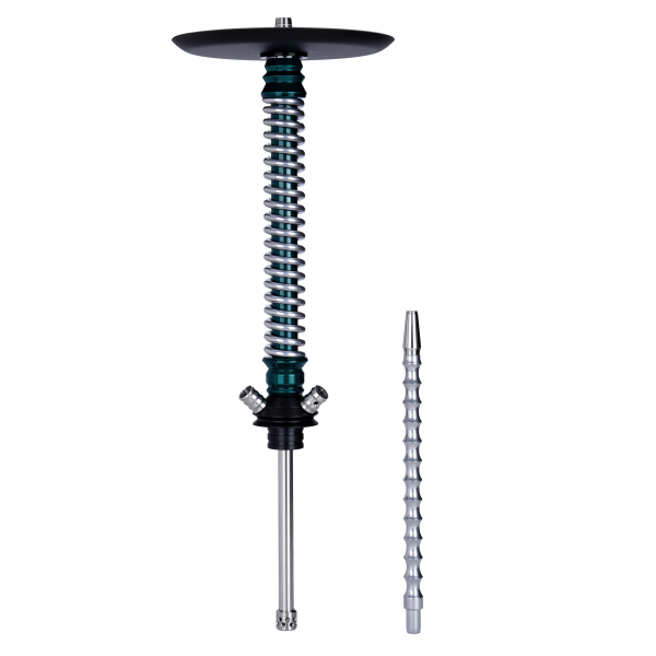 Кальян Mamay Customs Coilovers Зелёный Лак Хром в Хабаровске