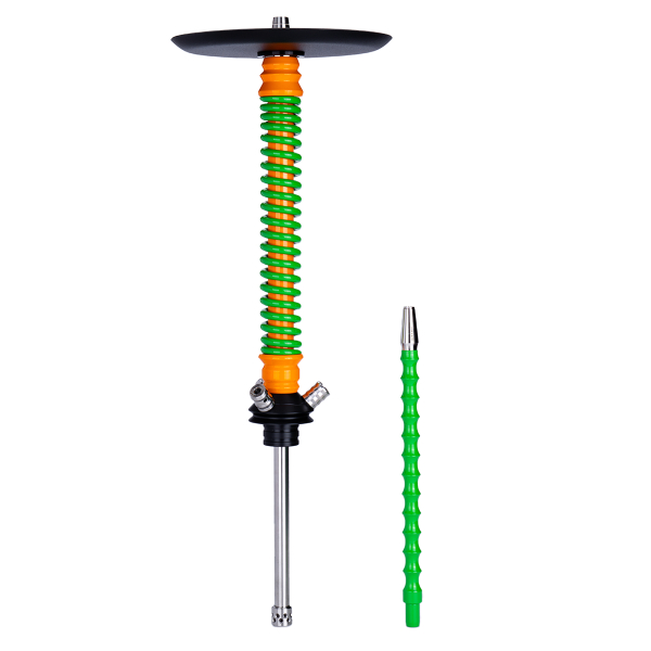 Кальян Mamay Customs Coilovers Оранжево Салатовый в Хабаровске