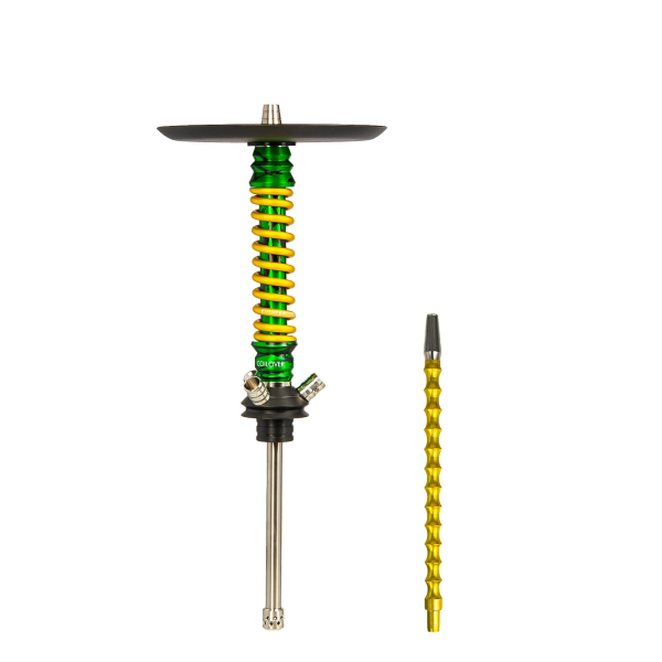 Кальян Mamay Customs Coilovers Mini Зелёный Сплеш Золотой в Хабаровске