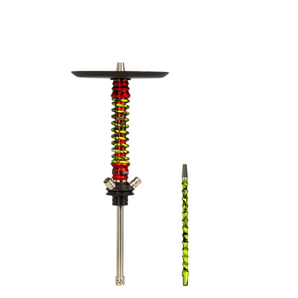 Кальян Mamay Customs Coilovers Mini Красный Сплеш Салатовый Сплеш в Хабаровске