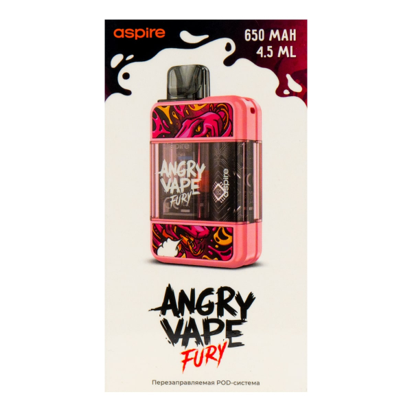 POD-система Brusko Angry Vape Fury 650 Mah Розовый в Хабаровске