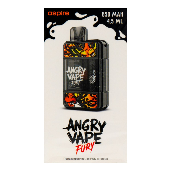 POD-система Brusko Angry Vape Fury 650 Mah Черный в Хабаровске