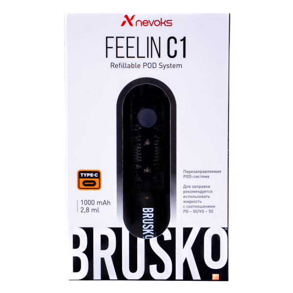 POD-система Brusko Feelin C1 Черный в Хабаровске