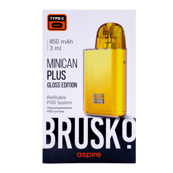 POD-система Brusko Minican Plus Gloss Edition Жёлтый в Хабаровске