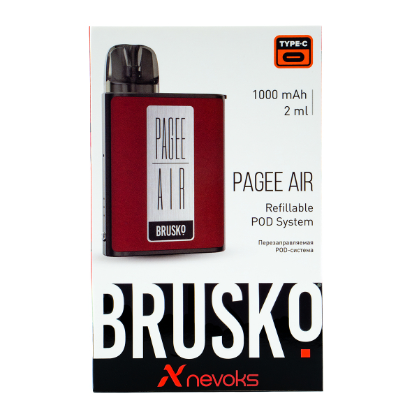 POD-система Brusko Pagee Air Crimson Red Красный в Хабаровске
