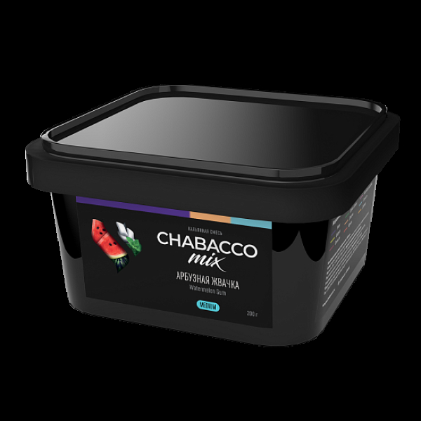 Бестабачная смесь Chabacco Mix Watermelon Gum Арбузная Жвачка  Medium 200 грамм в Хабаровске