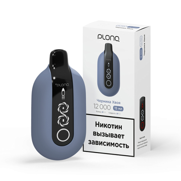 Электронка Plonq Ultra Черника Хвоя 12000 затяжек в Хабаровске