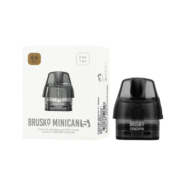 Сменный картридж Brusko Minican 5 0.6 Ом (3 мл, 1 шт.) в Хабаровске