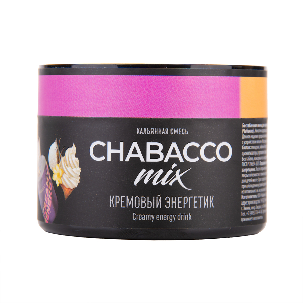Бестабачная смесь Chabacco Mix Medium Creamy Energy Drink 40 грамм в Хабаровске