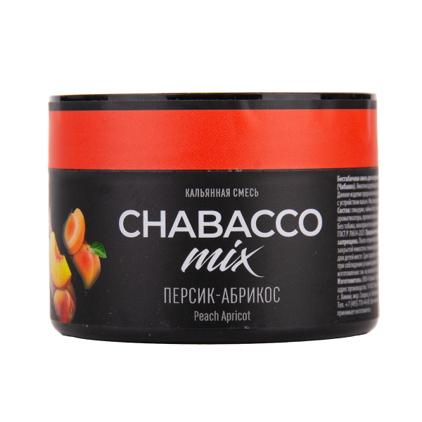 Бестабачная смесь Chabacco Mix Medium Peach Apricot 40 грамм в Хабаровске