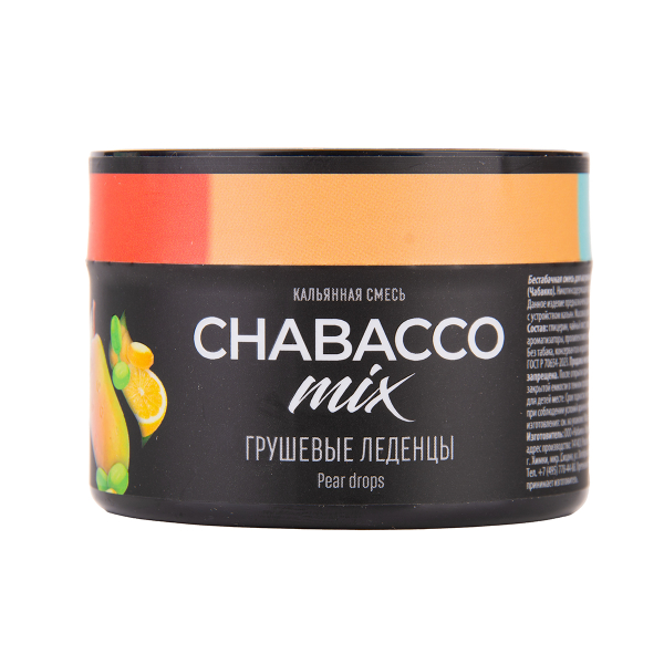 Бестабачная смесь Chabacco Mix Medium Pear Drops 40 грамм в Хабаровске