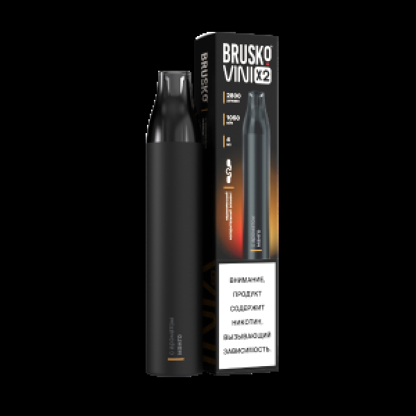 Электронка Brusko Vini X2 Манго 2800 затяжек в Хабаровске