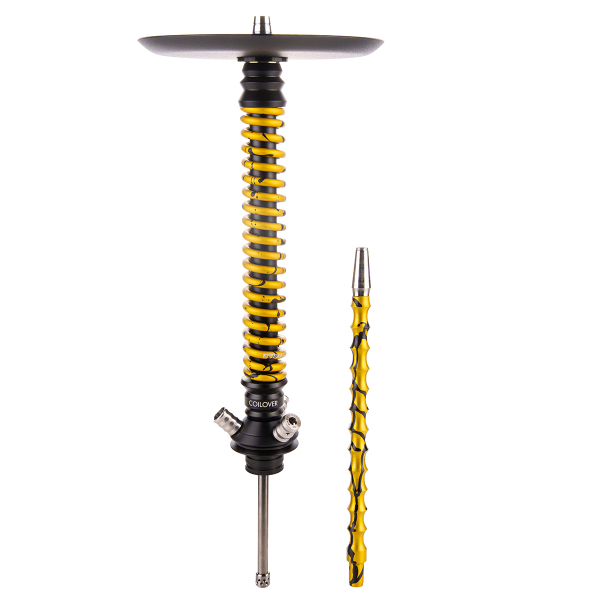 Кальян Mamay Customs Coilover Большой  Чёрный Золотой Сплеш в Хабаровске