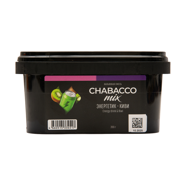 Бестабачная смесь Chabacco Mix Medium Energy Drink & Kiwi 200 грамм в Хабаровске