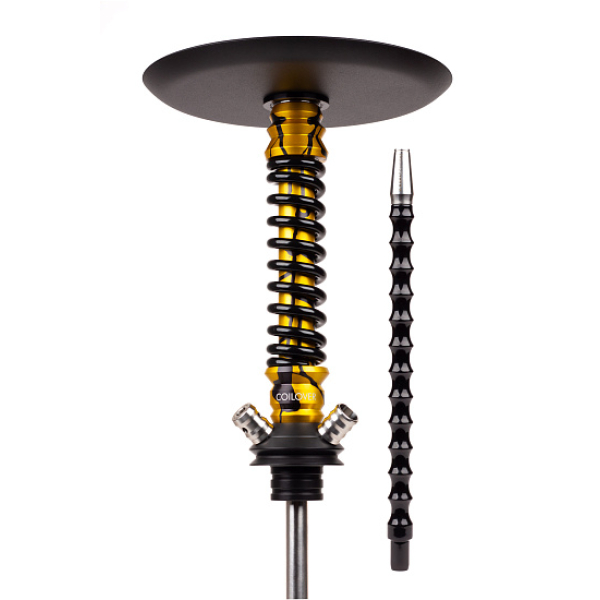 Кальян Mamay Customs Coilovers Mini Anod Gold Splash Черный Глянец в Хабаровске