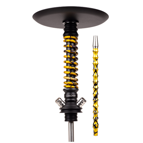 Кальян Mamay Customs Coilovers Mini Anod Черный Матовый Gold Splash в Хабаровске