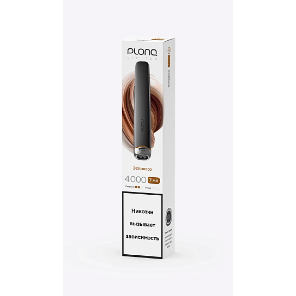 Электронка Plonq Plus Pro Black Эспрессо 4000 затяжек в Хабаровске