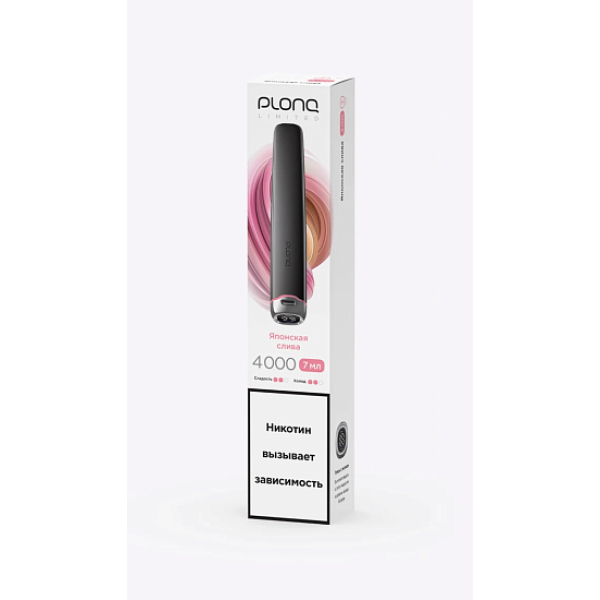 Электронка Plonq Plus Pro Black Японская Слива 4000 затяжек в Хабаровске