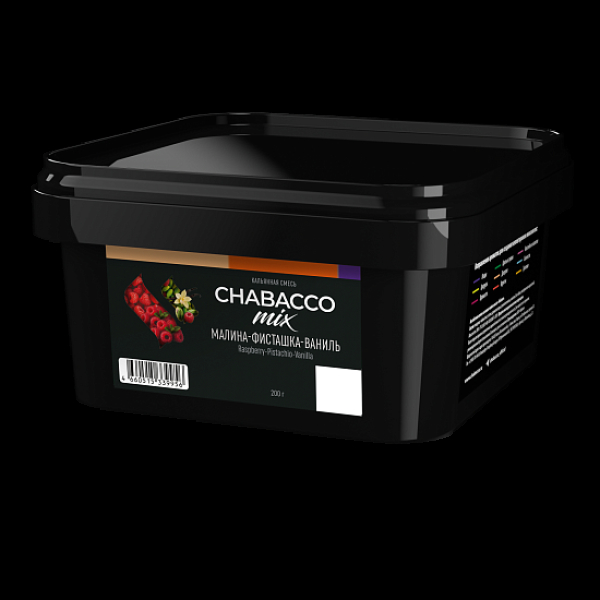 Бестабачная смесь Chabacco Mix Raspberry Pistachio Vanilla Малина Фисташка Ваниль Medium 200 грамм в Хабаровске